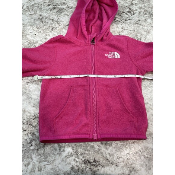 The North Face Baby Girls Glacier Full-Zip Hoodie Jacket 6-12 Months  Pink - Picture 5 of 7